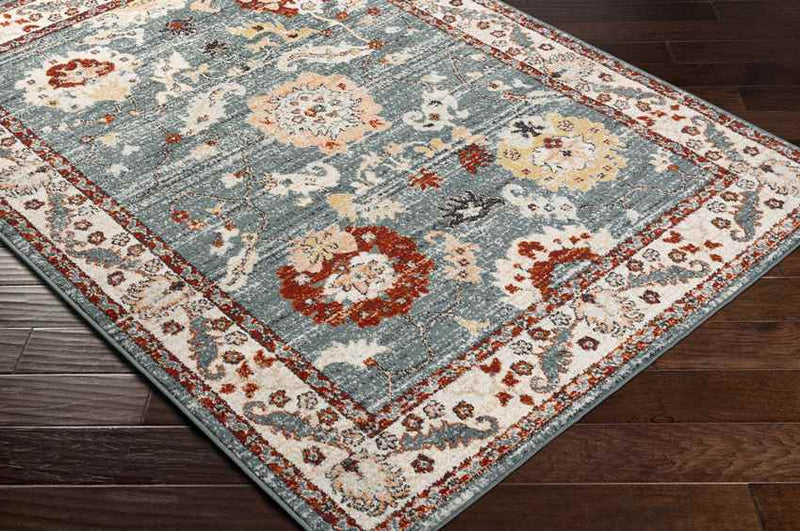 Crothersville Traditional Navy Area Rug