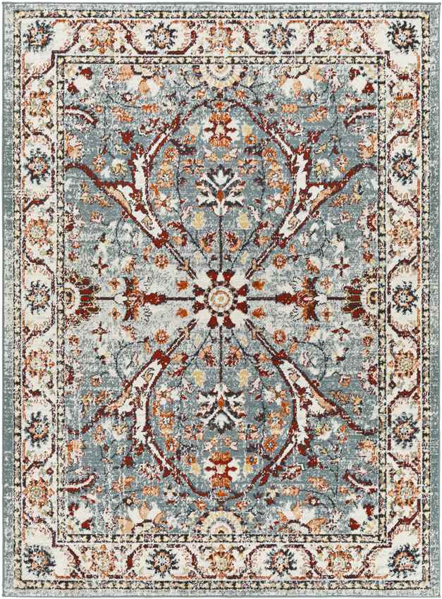 Darlington Traditional Pale Blue Area Rug