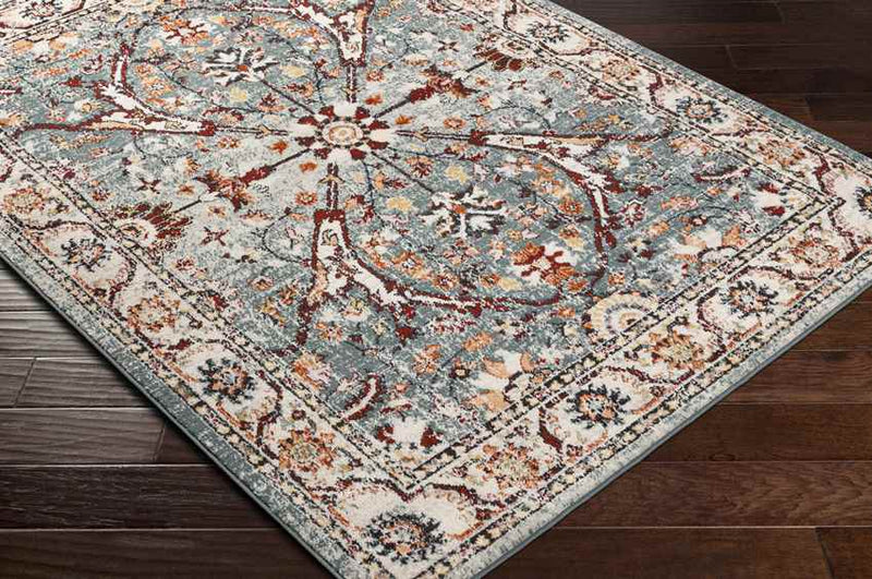 Darlington Traditional Pale Blue Area Rug