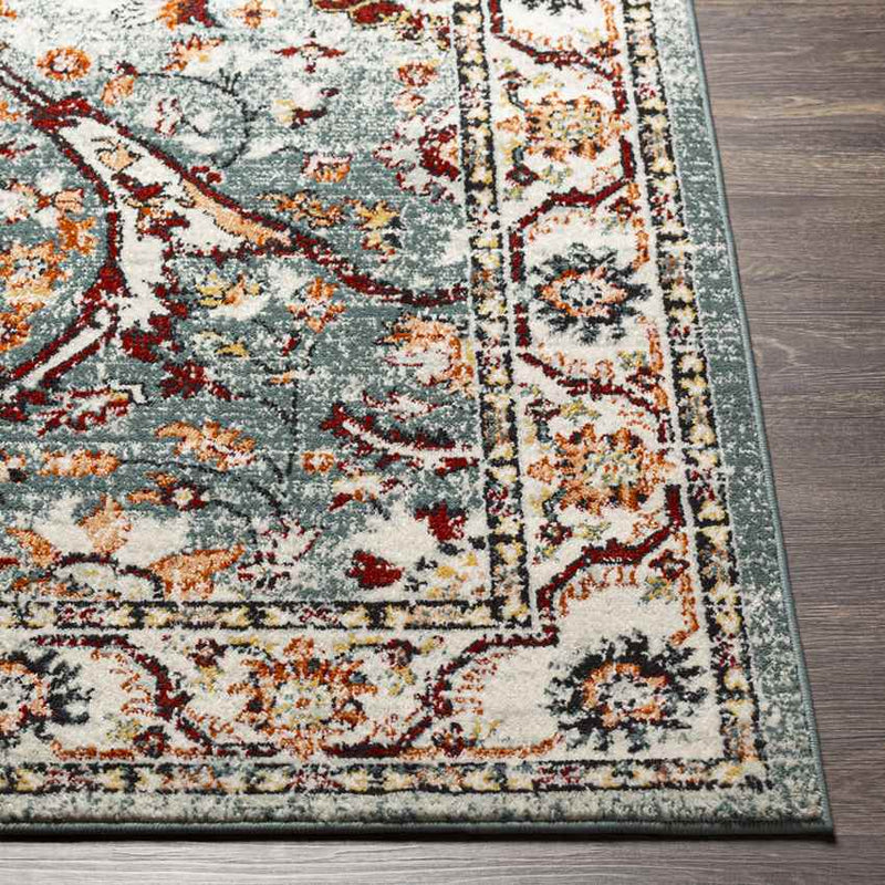 Darlington Traditional Pale Blue Area Rug