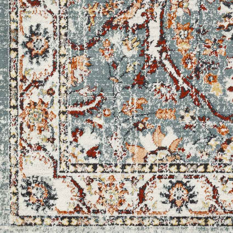 Darlington Traditional Pale Blue Area Rug