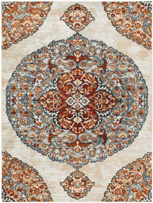 Decker Traditional Tangerine Area Rug