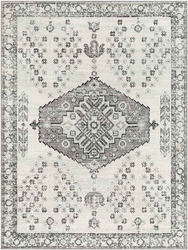 Economy Traditional Gray Area Rug