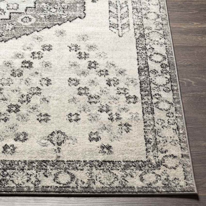 Economy Traditional Gray Area Rug