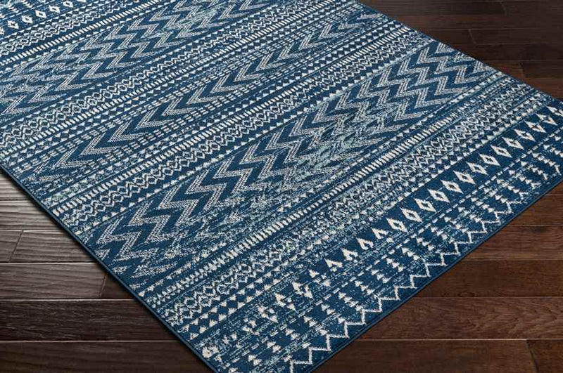 English Global Dark Blue Area Rug