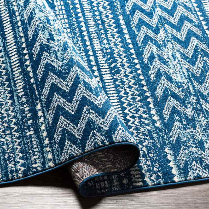 English Global Dark Blue Area Rug