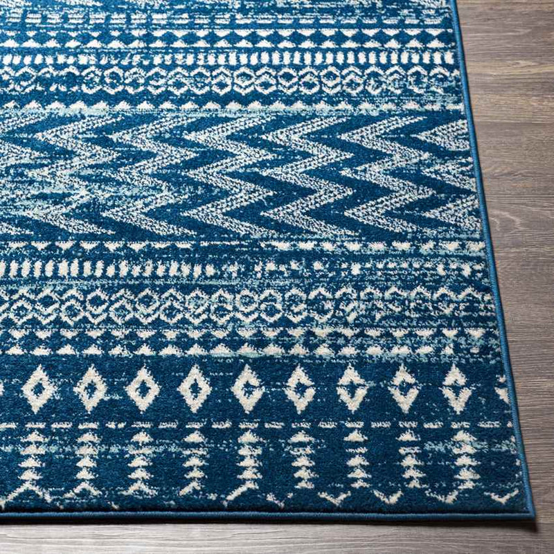 English Global Dark Blue Area Rug