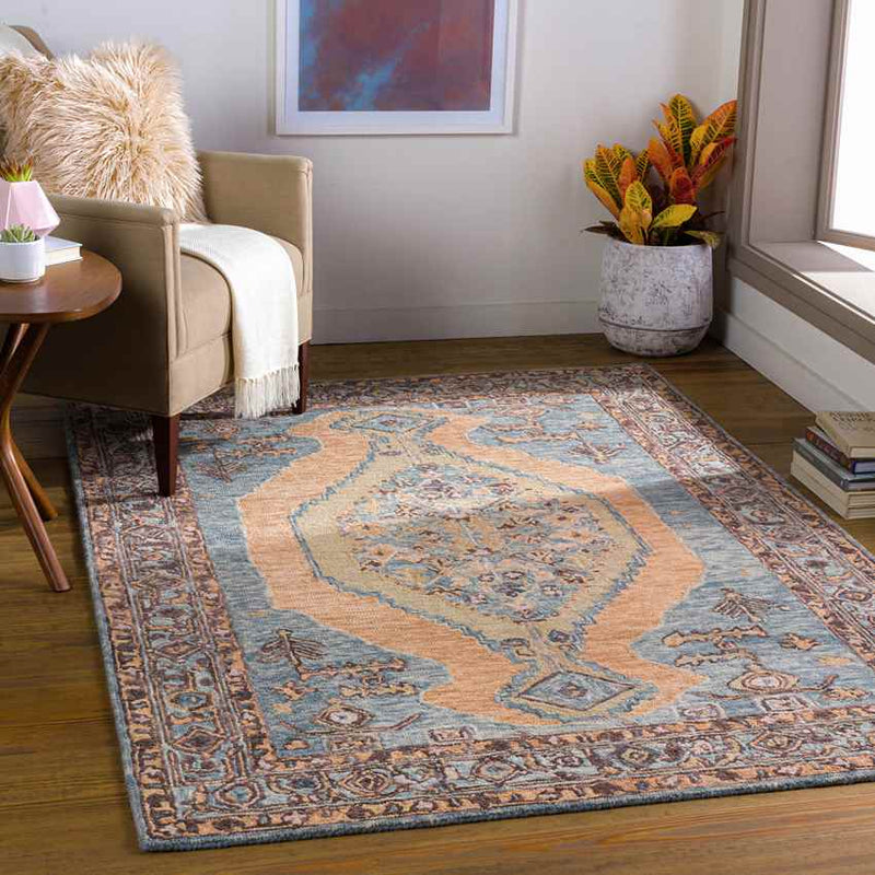 McCullom Lake Traditional Peach Area Rug