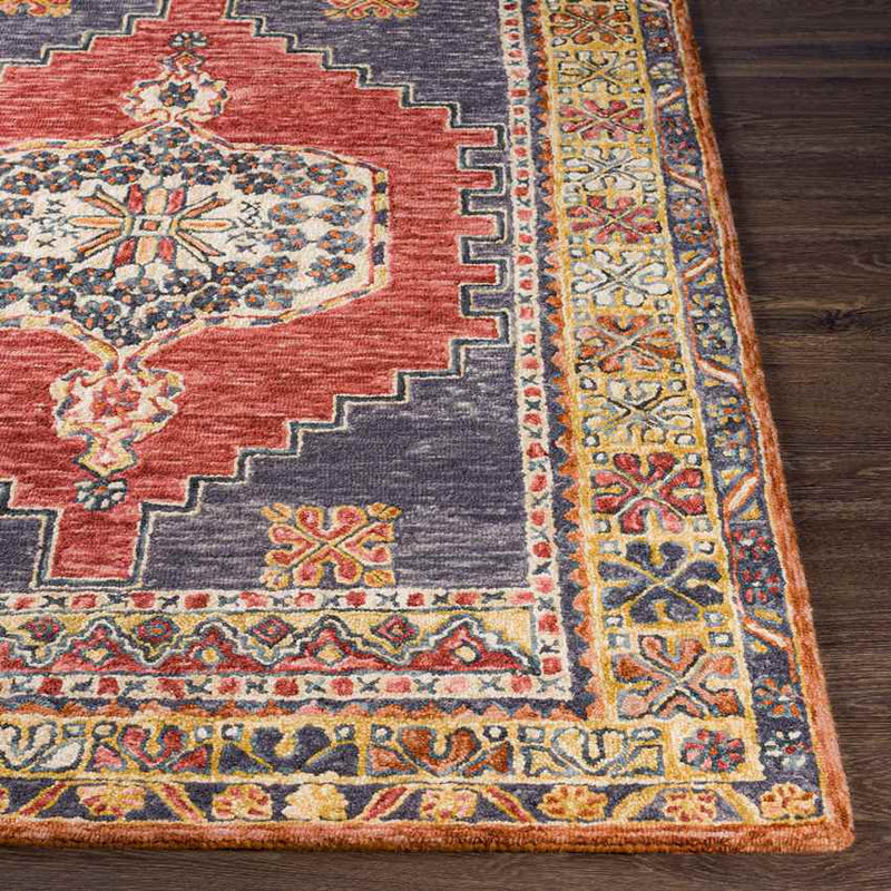 Merrionette Park Traditional Garnet Area Rug