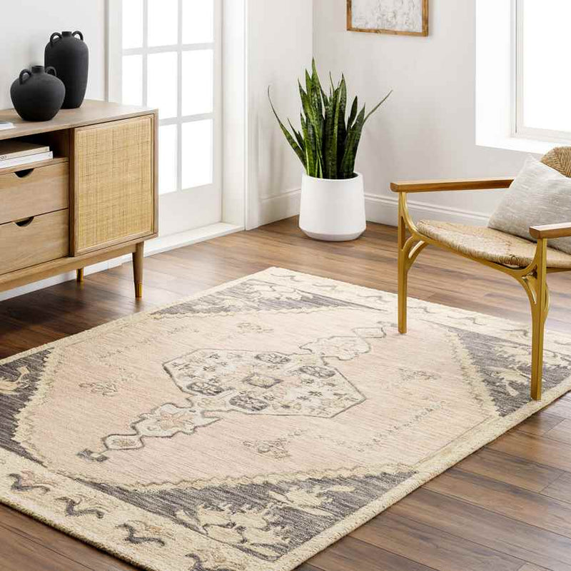 Kornhorn Traditional Blush Area Rug