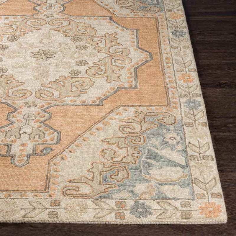 Mill Creek Traditional Peach Area Rug