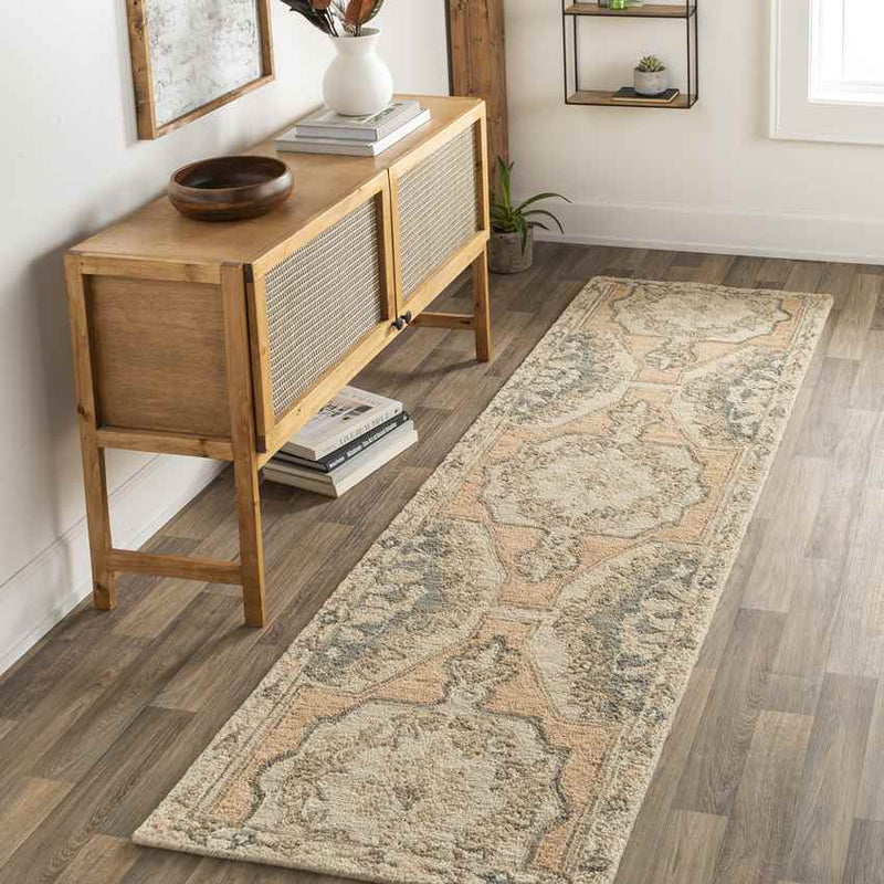 Mill Creek Traditional Peach Area Rug