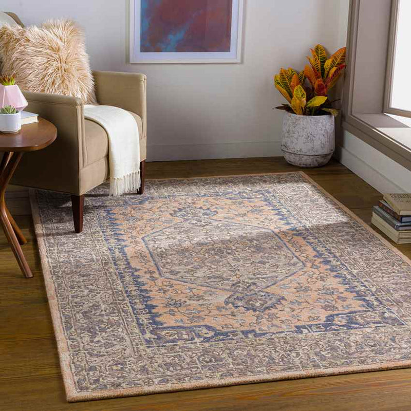 Mill Shoals Traditional Taupe Area Rug