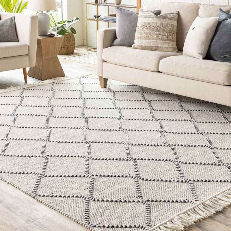 New Grand Chain Global Charcoal Area Rug