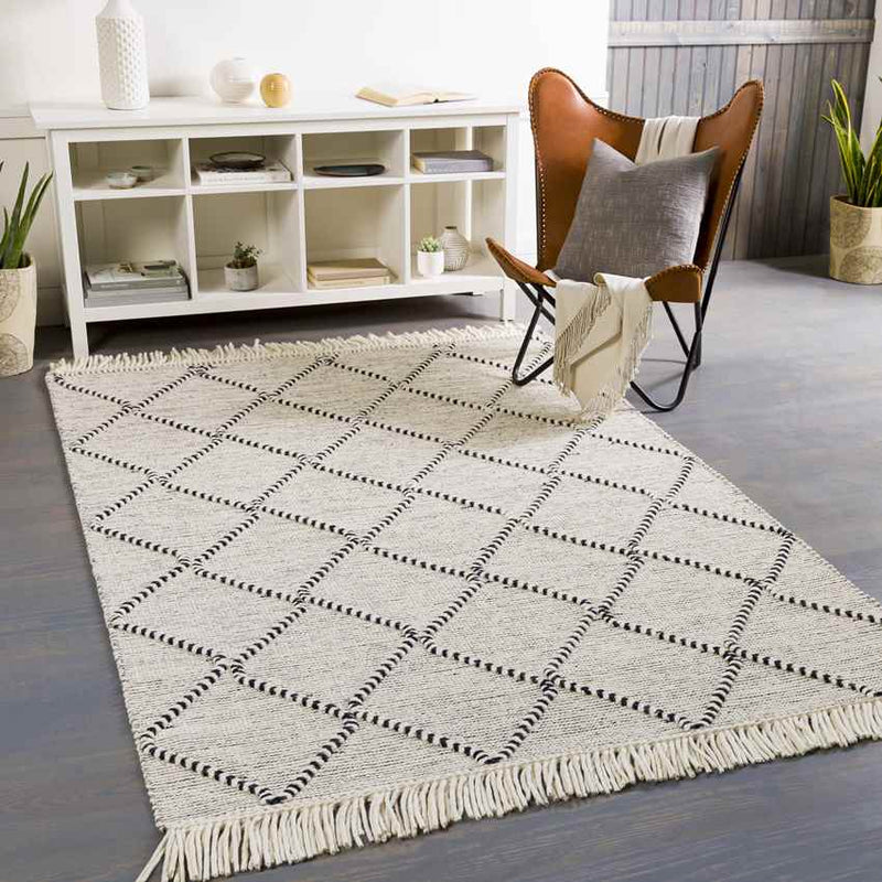 New Grand Chain Global Charcoal Area Rug