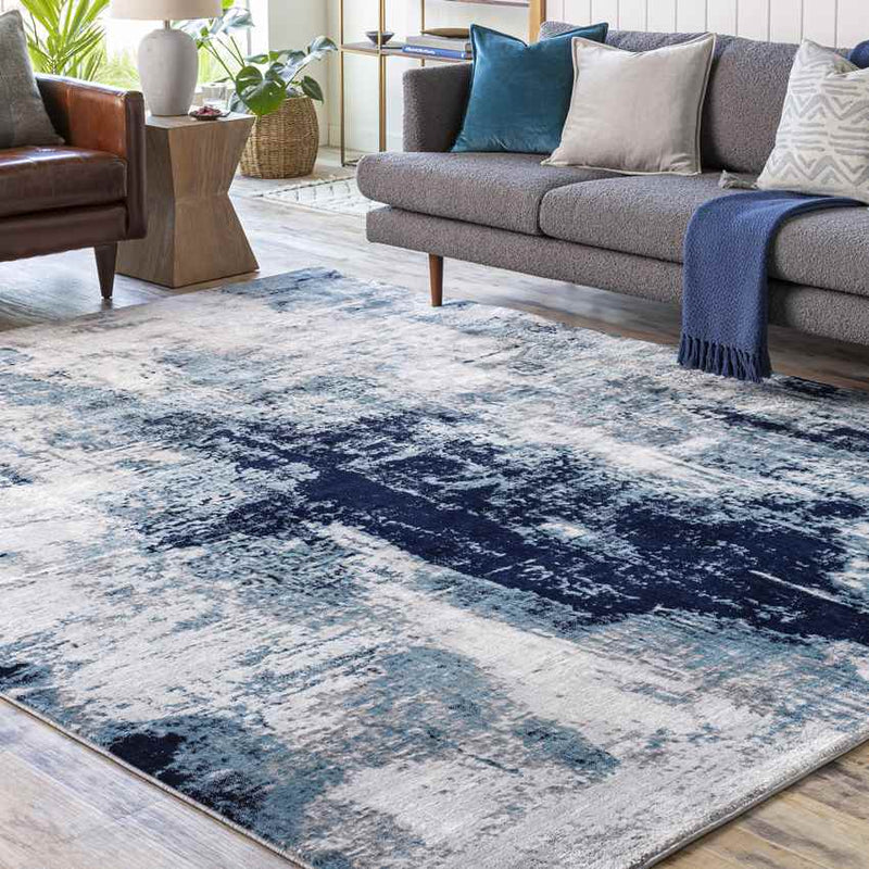 Dole Modern Dark Teal Area Rug