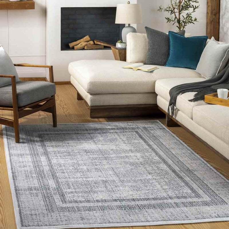 Radcliffe Traditional Charcoal Area Rug