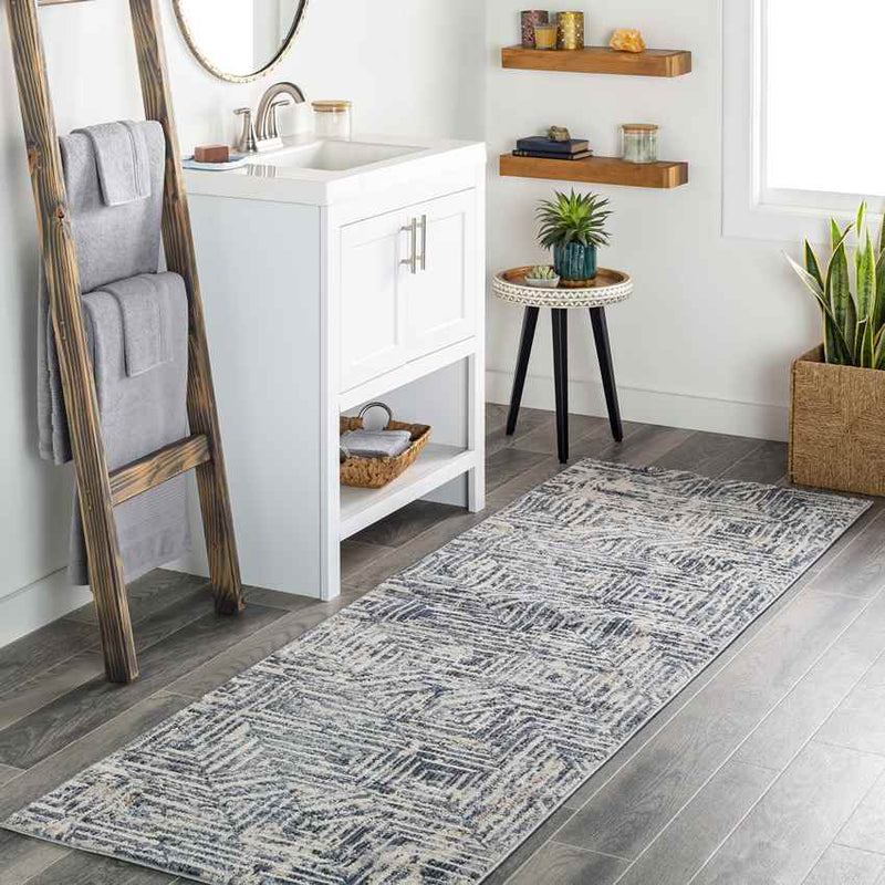 Rathbun Modern Navy Area Rug