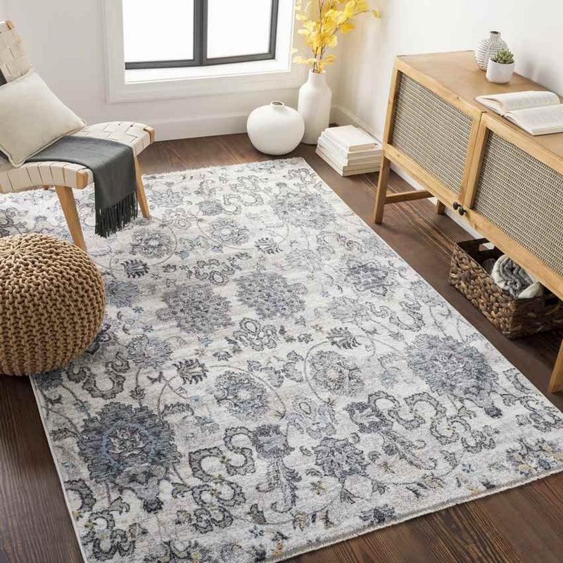 Riceville Traditional Ivory Area Rug