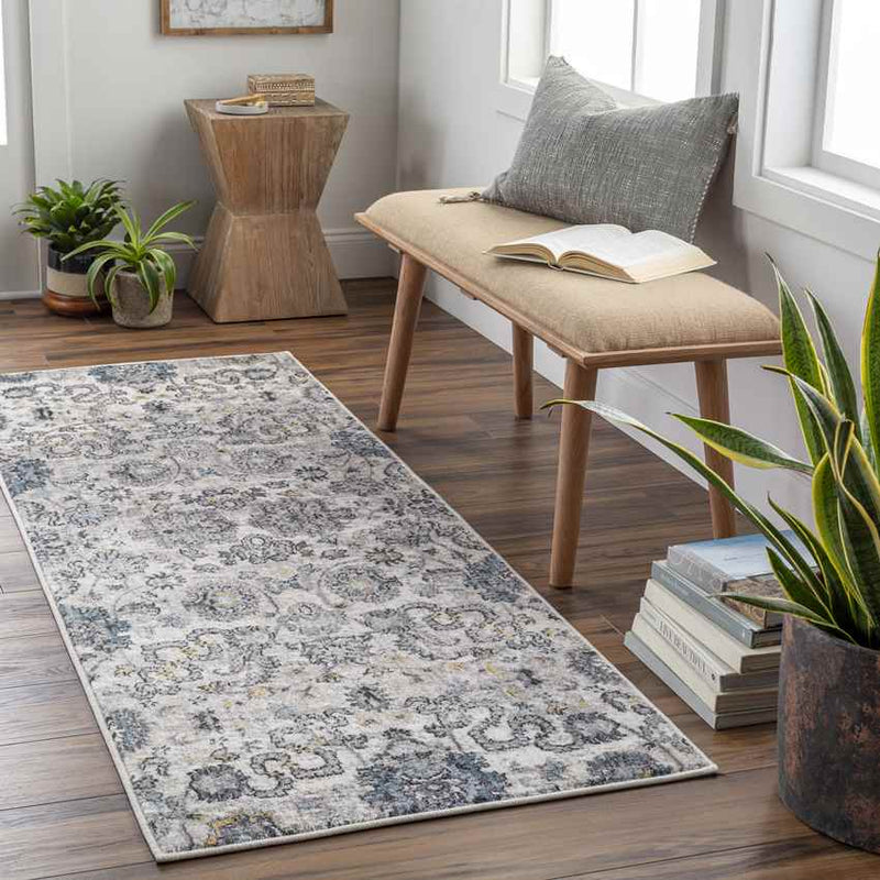 Riceville Traditional Ivory Area Rug