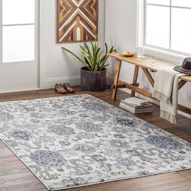 Riceville Traditional Ivory Area Rug