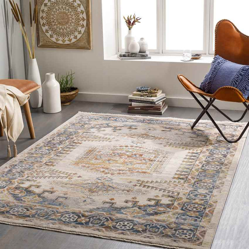 Searsboro Traditional Beige Area Rug