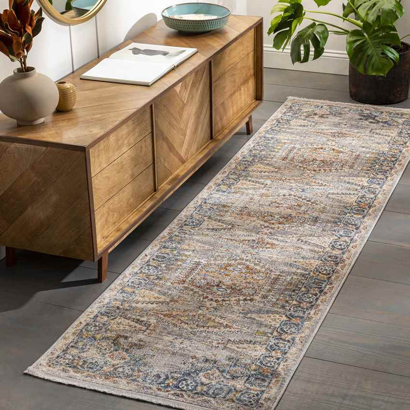 Searsboro Traditional Denim Area Rug