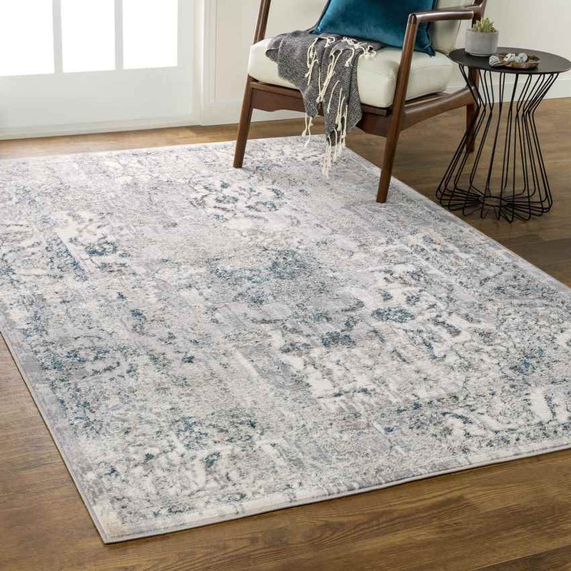 Sioux Rapids Traditional Dark Gray Area Rug