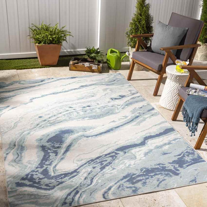 Stacyville Modern Pale Blue Area Rug