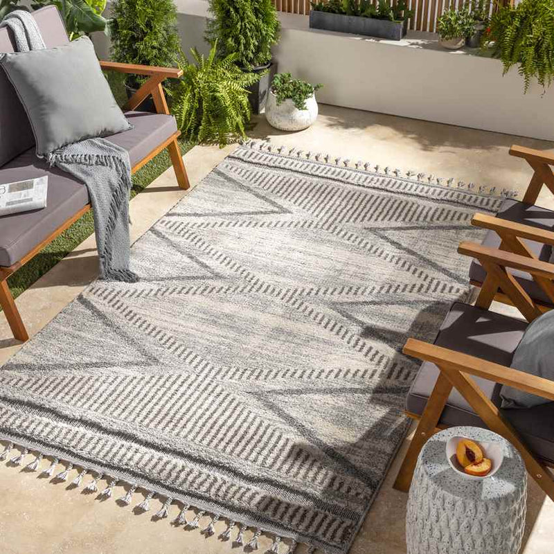 Waucoma Global Charcoal Area Rug