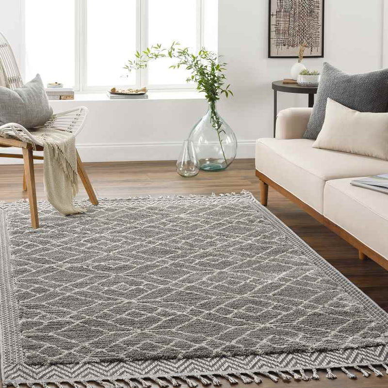 Wellsburg Global Charcoal Area Rug