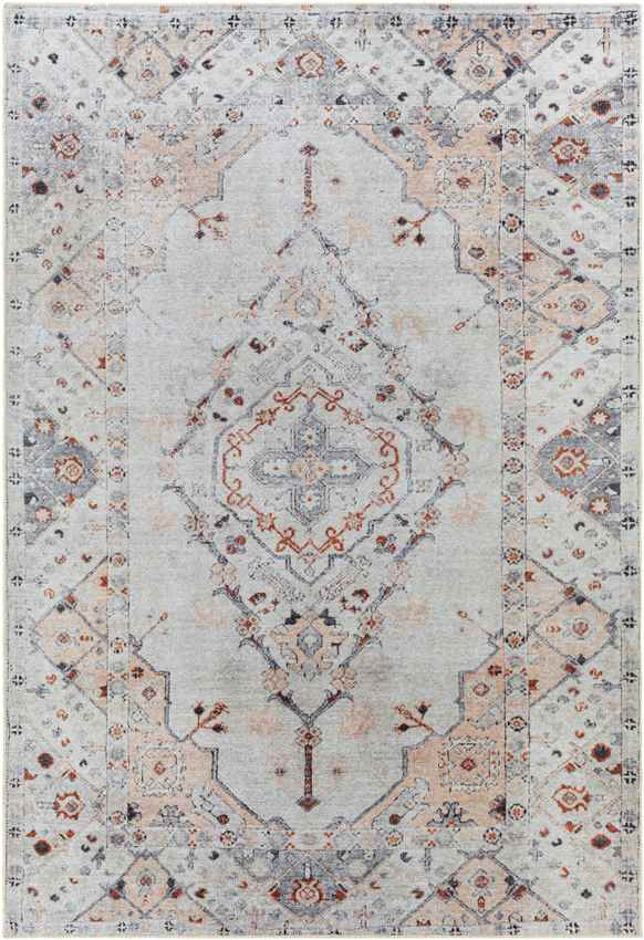 Westside Traditional Light Gray Washable Area Rug