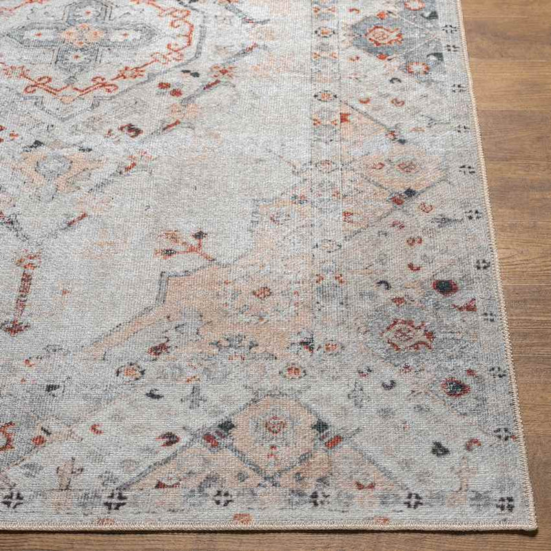 Westside Traditional Light Gray Washable Area Rug