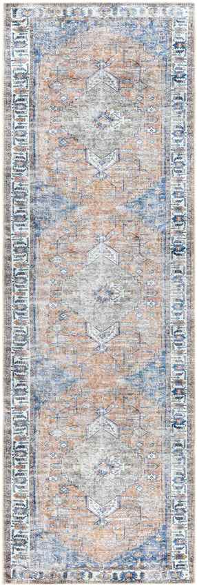 Westwood Traditional Blue Washable Area Rug