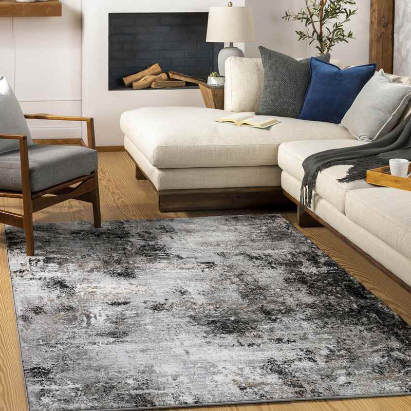 Grand Mound Modern Taupe Area Rug