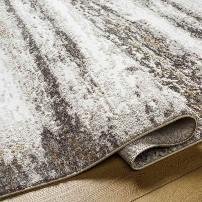 Gravity Modern Light Brown Area Rug