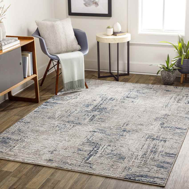 Grinnell Modern Navy Area Rug