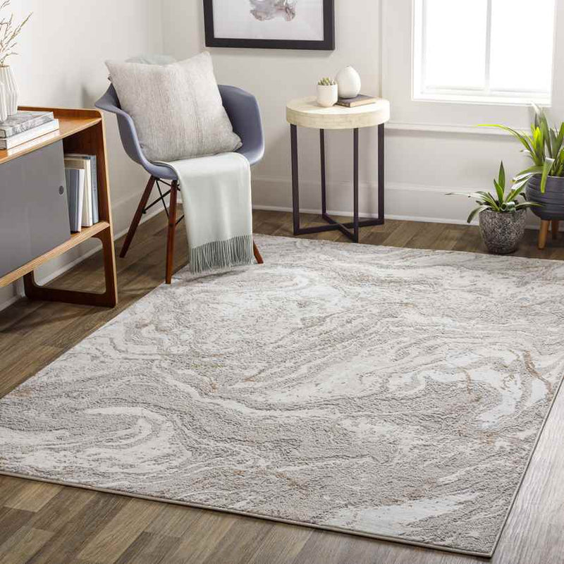 Guttenberg Modern Light Gray Area Rug