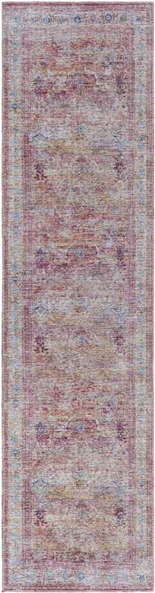 Afania Traditional Rust Washable Area Rug