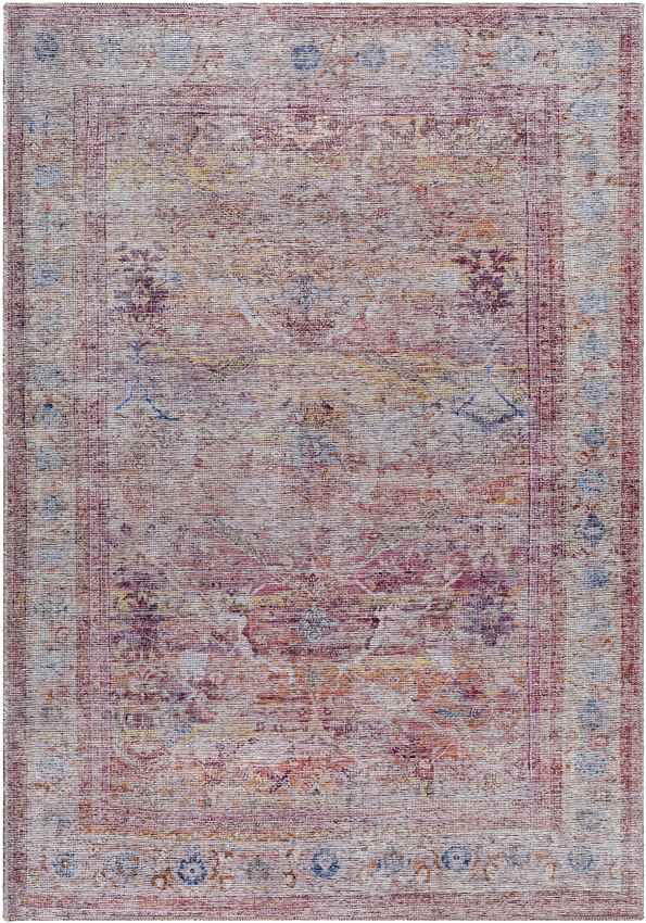 Afania Traditional Rust Washable Area Rug