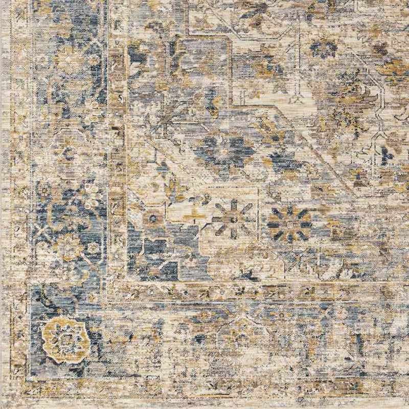 Harcourt Traditional Denim Area Rug