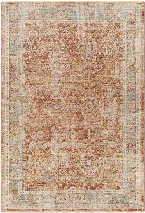 Hartwick Traditional Burgundy Area Rug