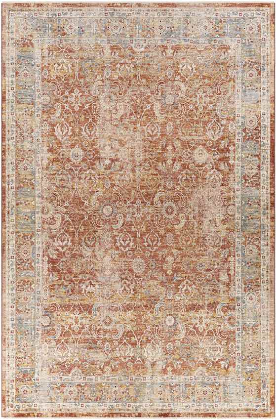 Hartwick Traditional Burgundy Area Rug