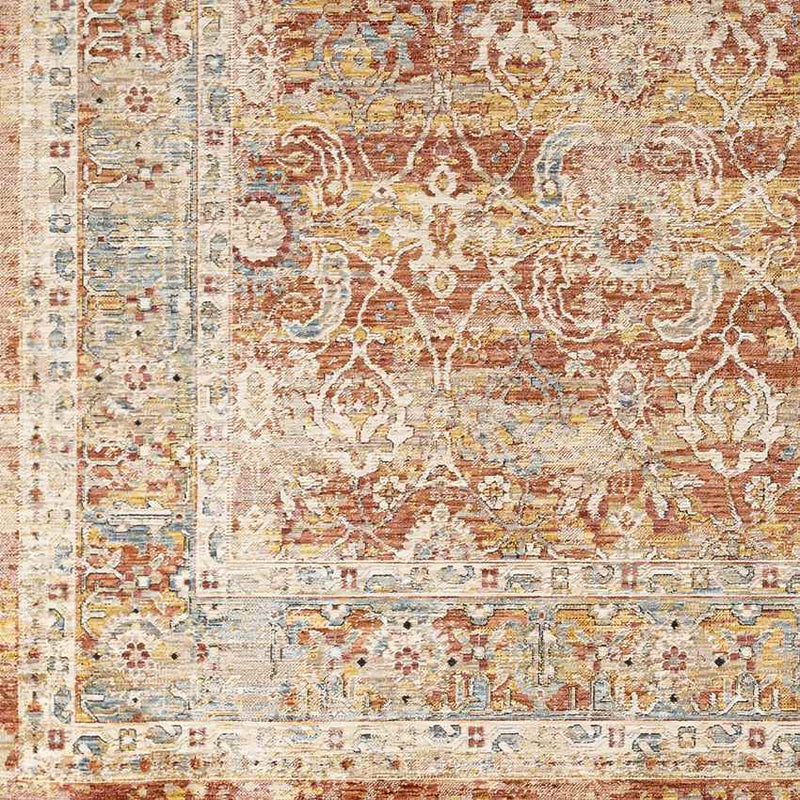 Hartwick Traditional Burgundy Area Rug