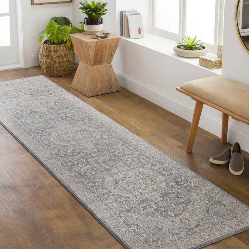 Varvara Traditional Light Gray Area Rug