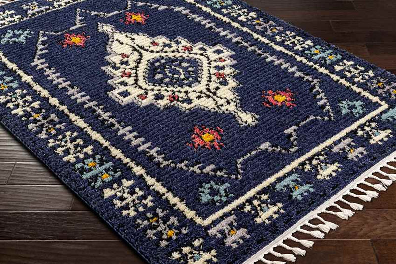 Larnakas Global Dark Blue Area Rug