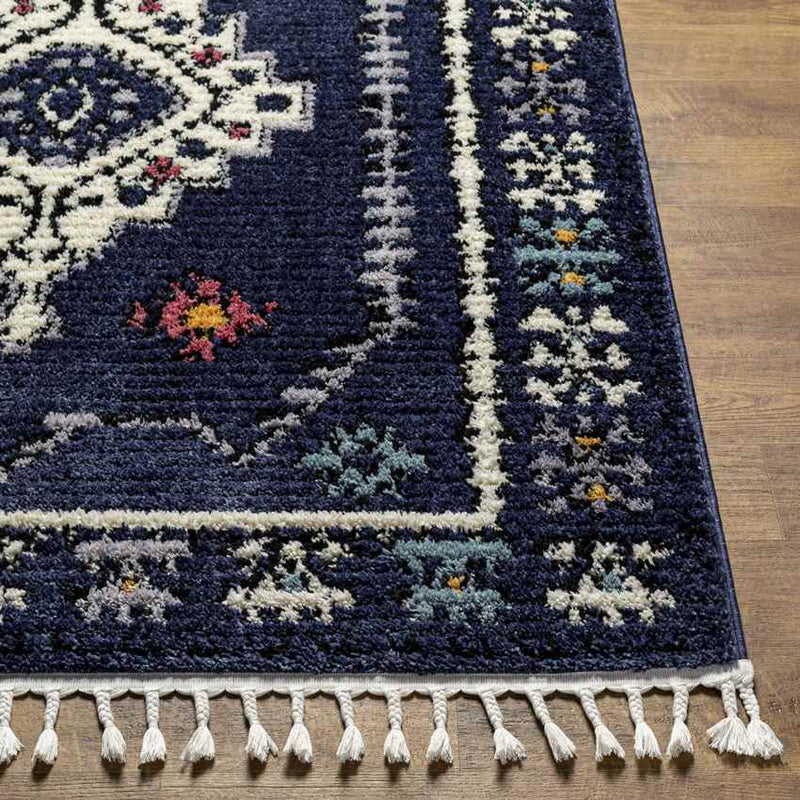 Larnakas Global Dark Blue Area Rug