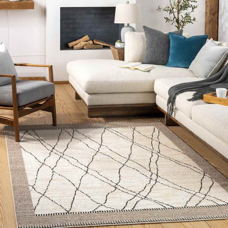 Chloraka Global Beige Area Rug