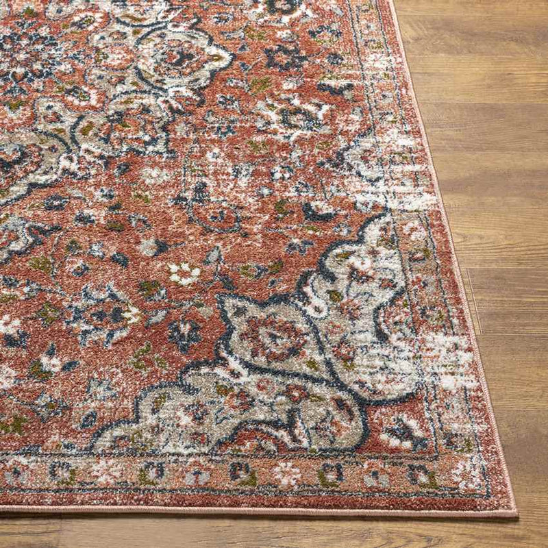 Knierim Traditional Burnt Orange Area Rug