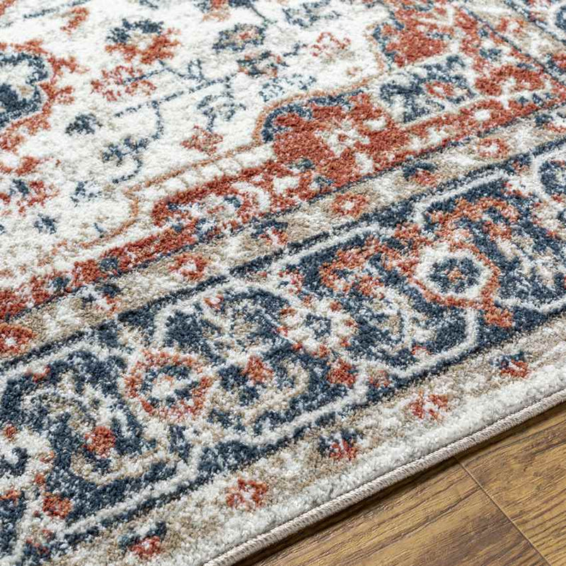 Ladora Traditional Dark Blue Area Rug